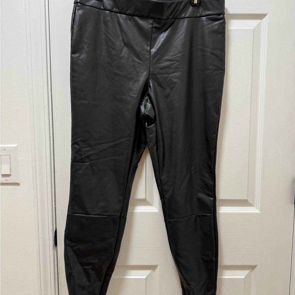a new day Black Faux Leather Leggings